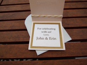 Inside of the thank you note