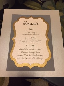 All the desserts sound so tasty!